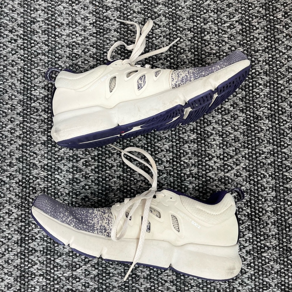 Salomon Predict SOC 2 Running Shoes White Purple Knit Sneakers US 10 - Picture 3 of 7